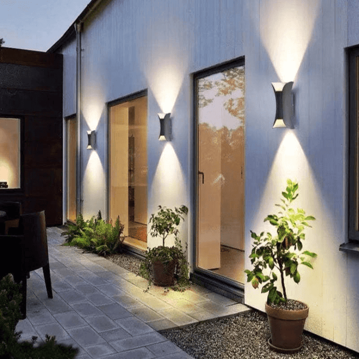 Buiten LED Aluminium Wandlamp - Waterdicht