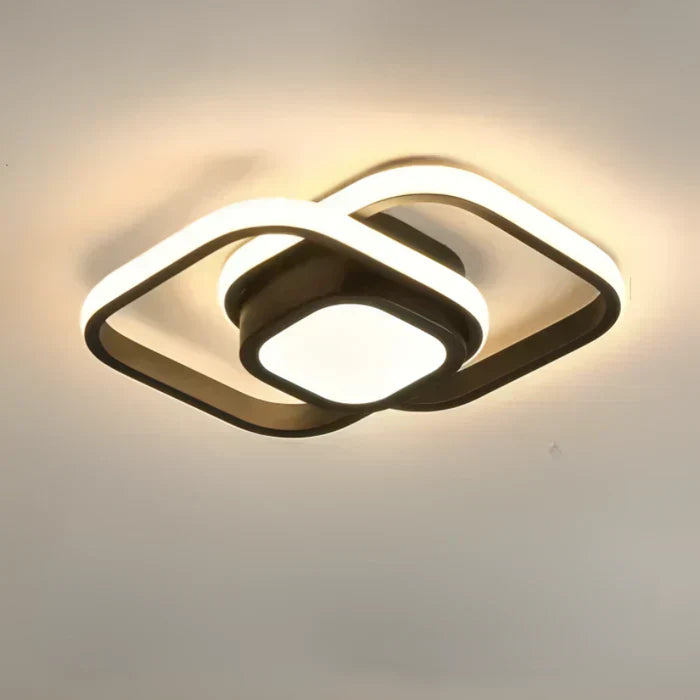 Moderne energiezuinige LED plafondlamp in strak design, geschikt voor diverse ruimtes thuis.