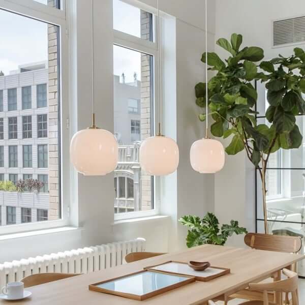 Moderne Hanglamp - Opaalglas Design