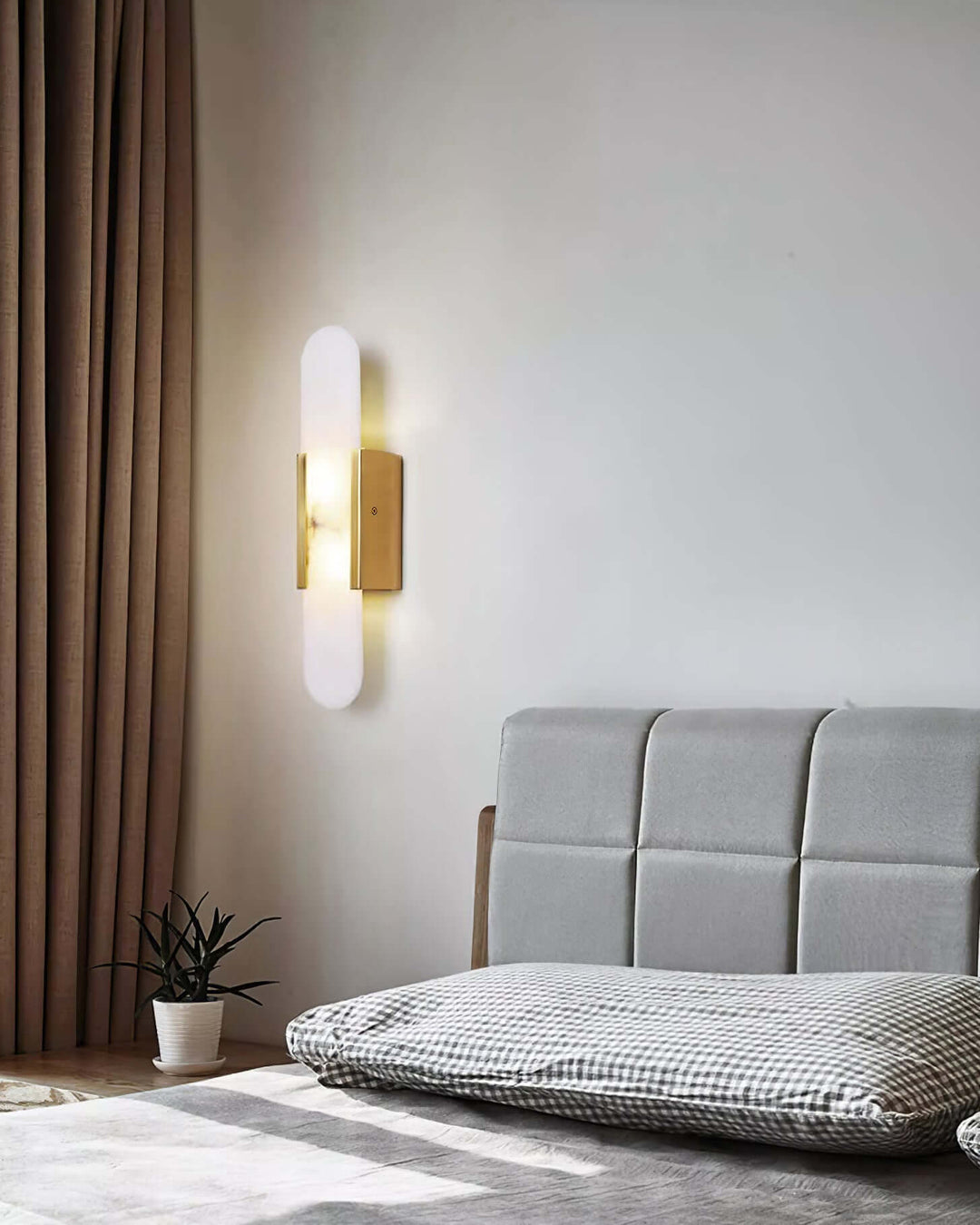 Moderne Wandlamp - Albast & Metaal