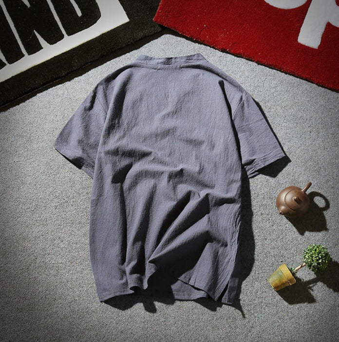 Ademend zomer T-shirt met een ontspannen pasvorm