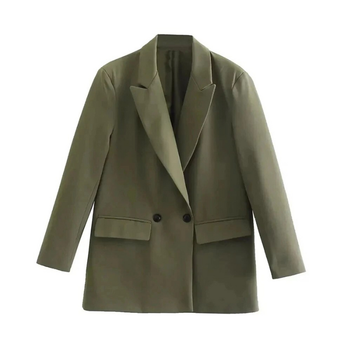 Dames elegante oversized blazer mantel in moderne stijl. Comfortabel najaarsjasje, een chique aanvulling op elke outfit.