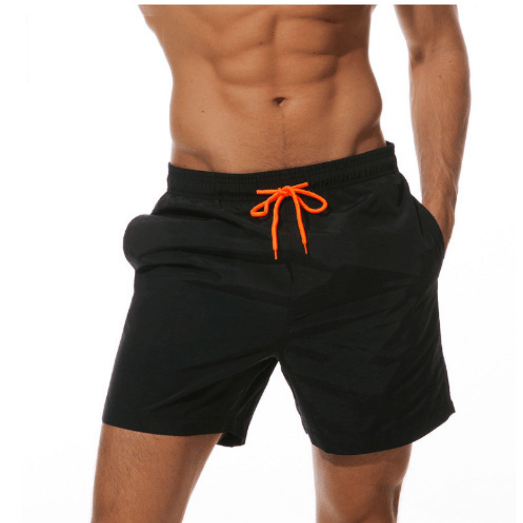 Blauwe sneldrogende heren zwemshorts, ideaal voor zwemmen, strand en zomerse sportieve avonturen.