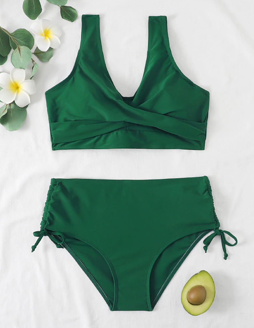 Modieuze bikini met hoge taille en verstelbare bandjes voor dames