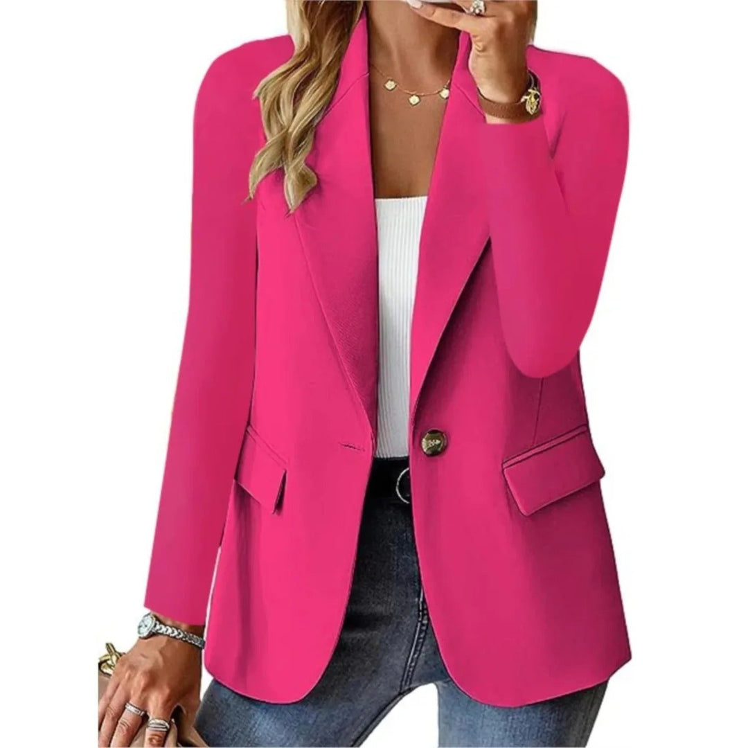 Comfortabele dames blazer, ideaal voor een stijlvolle kantoor outfit of als casual mode statement.