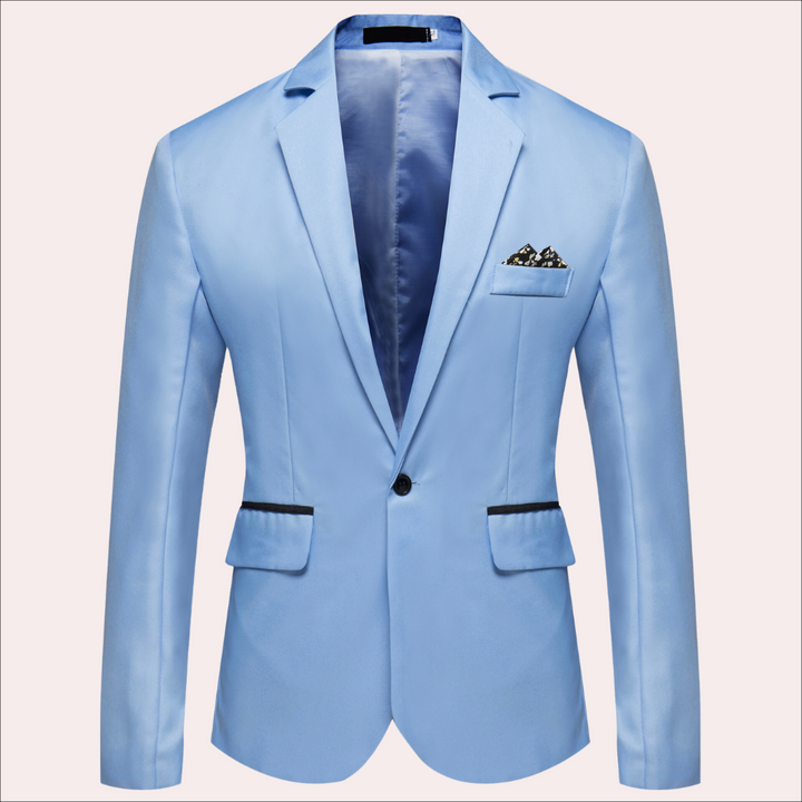 Casual maar stijlvolle herenblazer, slim fit jasje dat elke outfit een upgrade geeft. Comfortabel en chic.
