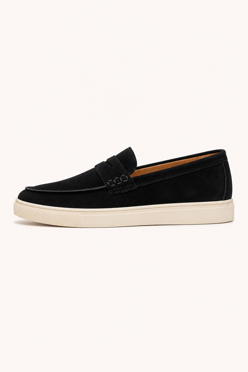 Grijze casual heren mocassins. Stijlvolle instappers met sportieve sneakerzool voor comfort en dagelijks gemak.