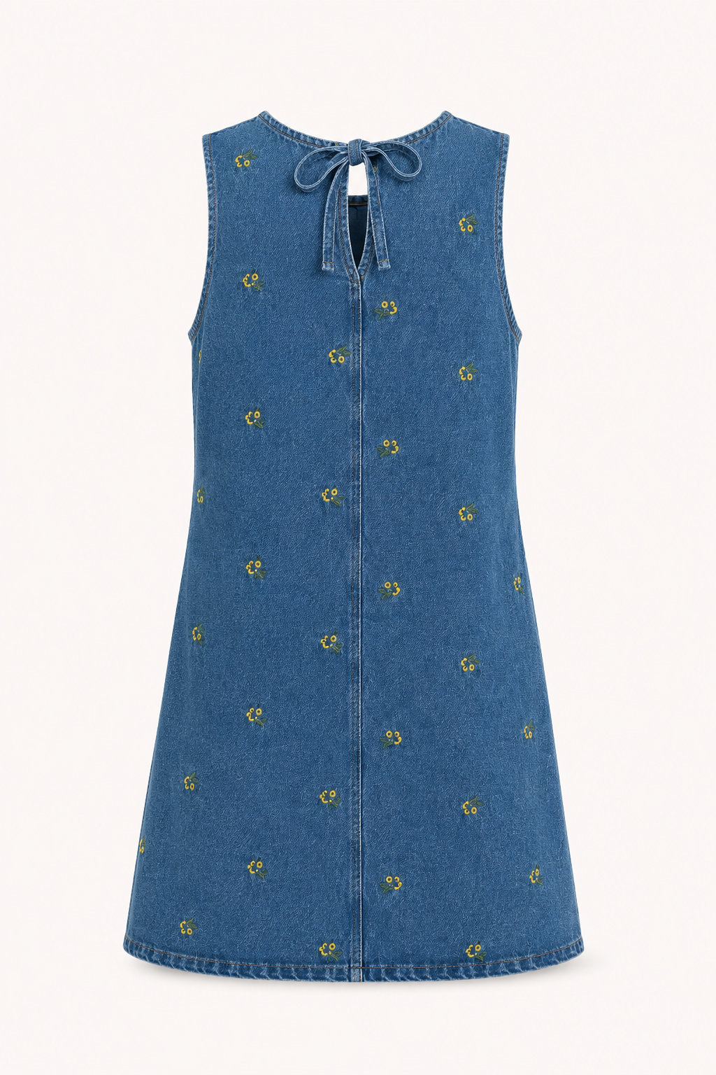 Ontspannen casual dames zomerjurk zonder mouwen in blauw, comfortabel en modieus voor elke gelegenheid.
