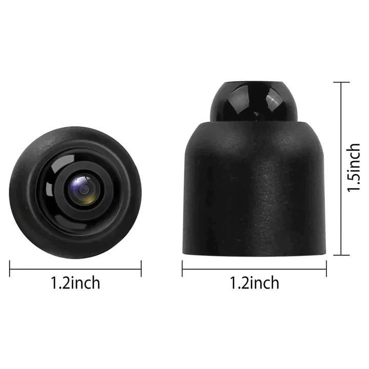 Afmetingen van de mini beveiligingscamera in inches