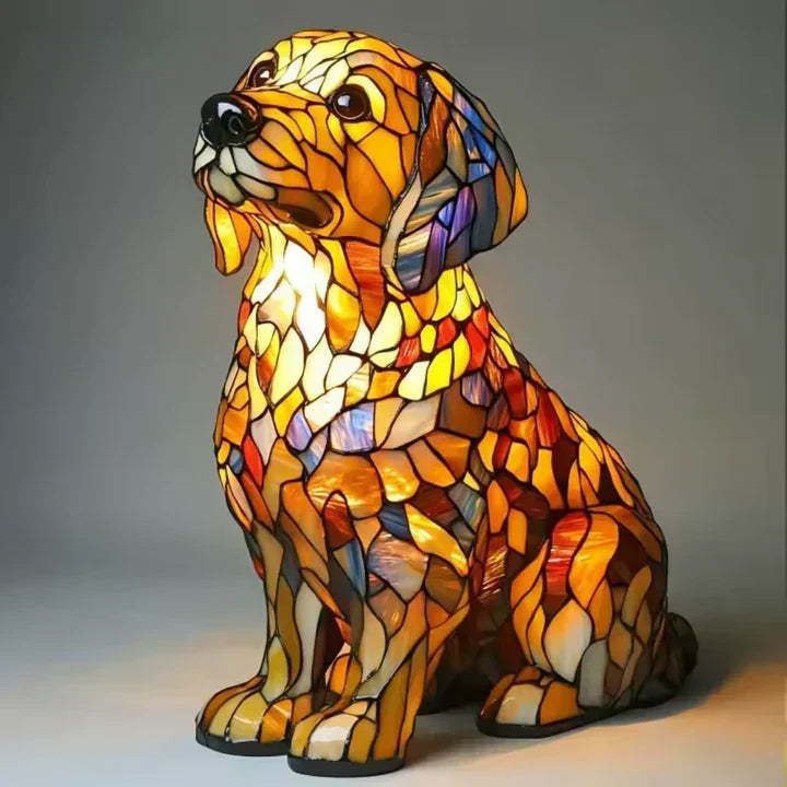 De schattige Lumidog Mopshond lamp als uniek decoratiestuk.