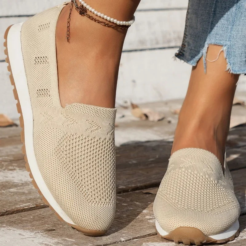 Dames orthopedische instappers, comfortabele slip-on schoenen ideaal voor dagelijks gebruik in de lente en zomer.