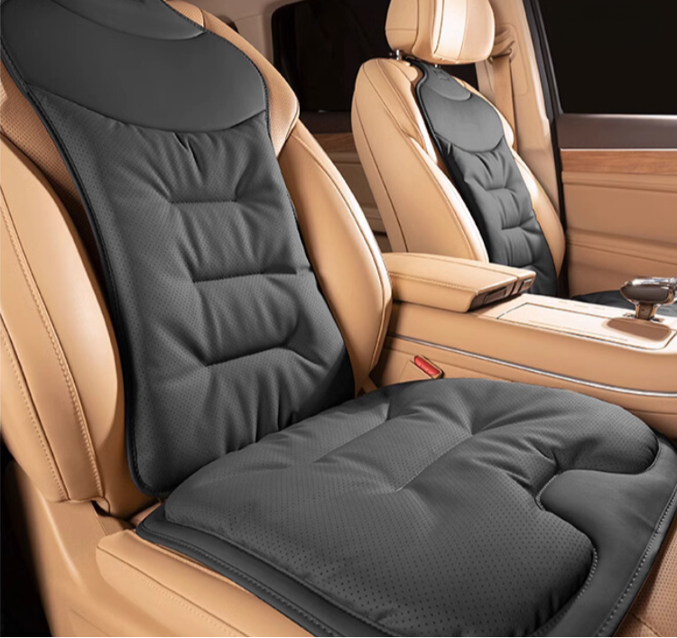 Ergonomisch auto rugkussen voor lumbale steun, optimaal zitcomfort en pijnverlichting tijdens lange ritten.