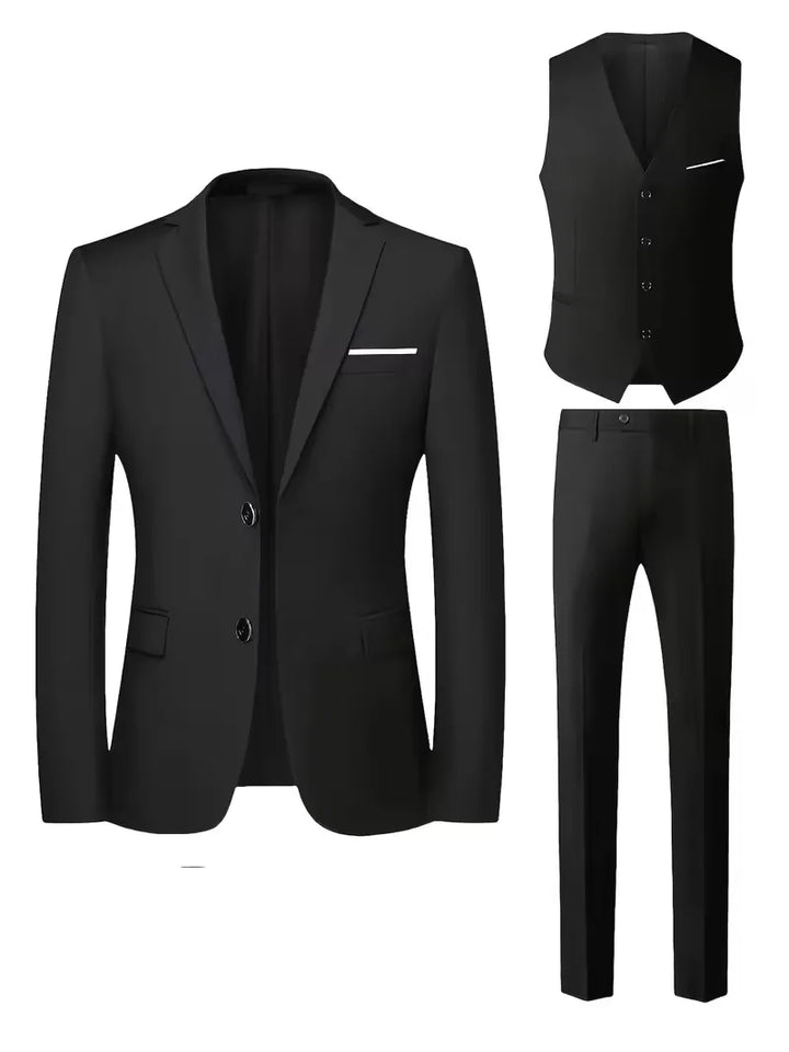 Klassiek driedelig herenpak ideaal als trouwpak of zakelijke outfit