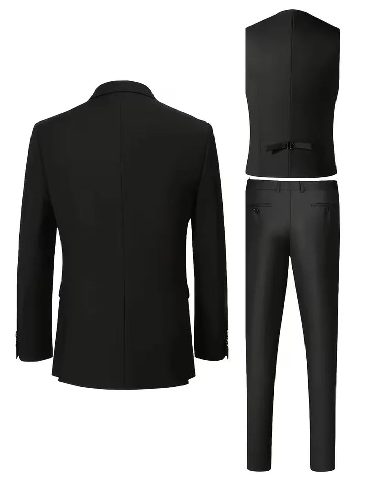 Stijlvol colbert met bijpassend vest en pantalon voor heren