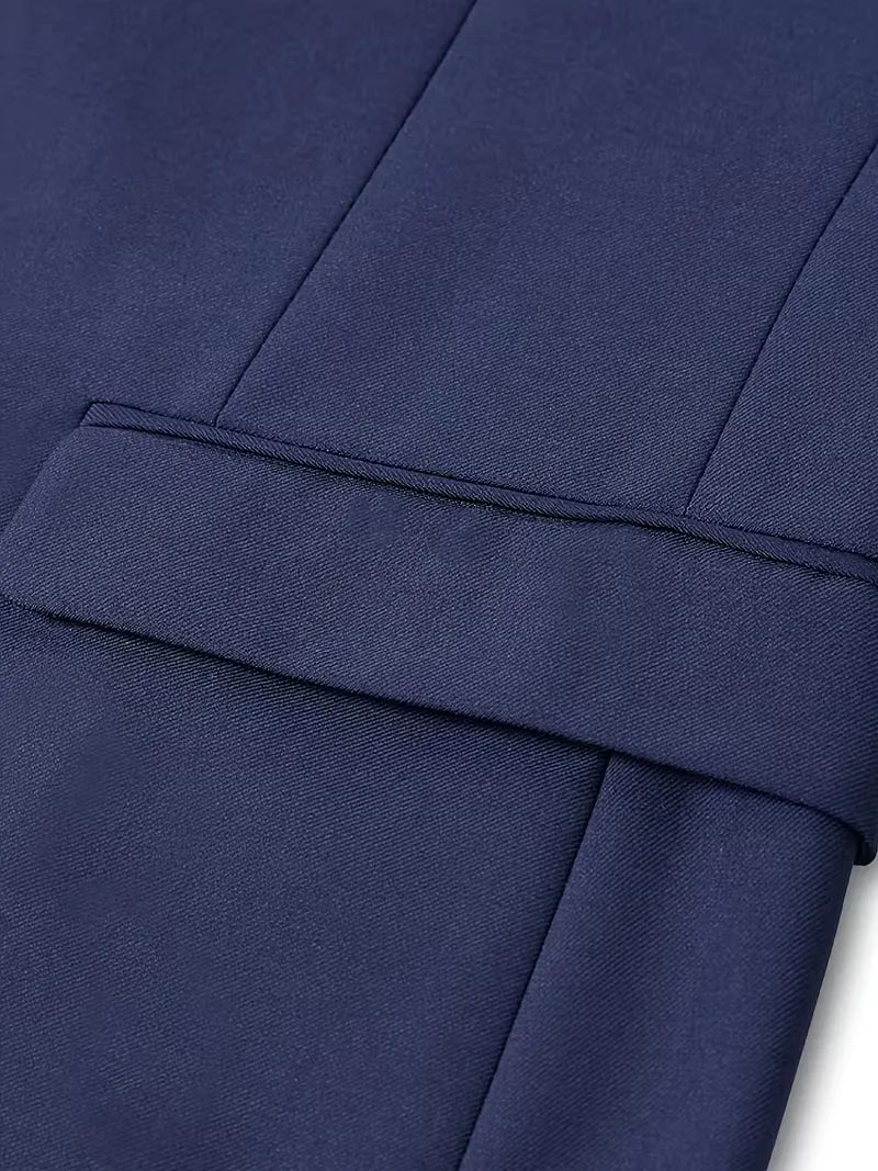 Stijlvolle complete herenoutfit met slim fit colbert en pantalon