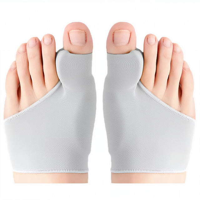 Unisex teenseparator met gelpad voor bunion correctie, verlicht hallux valgus pijn en biedt comfort.