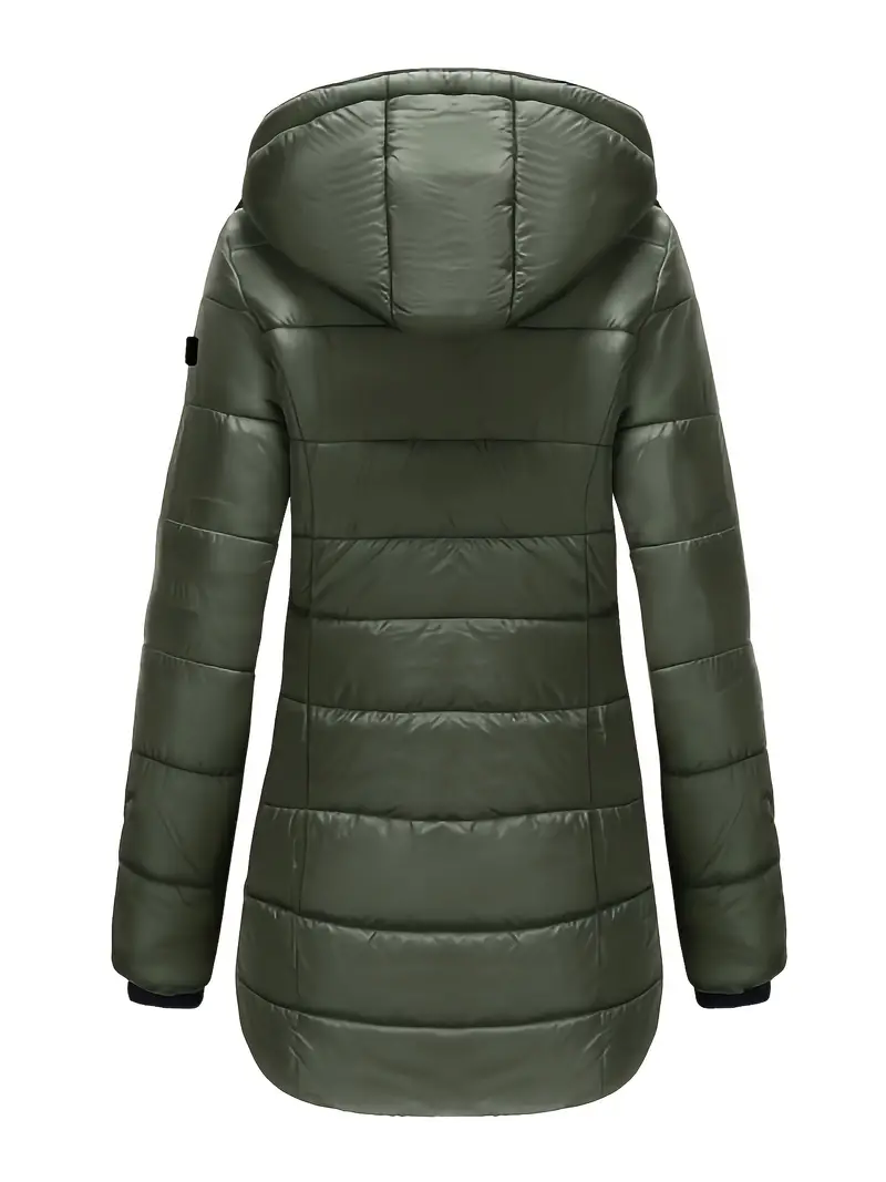 De winterjas in een frisse witte tint, elegant en modern