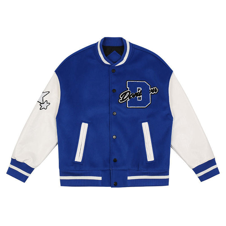 Heren american style college jas in stijlvolle streetwear look