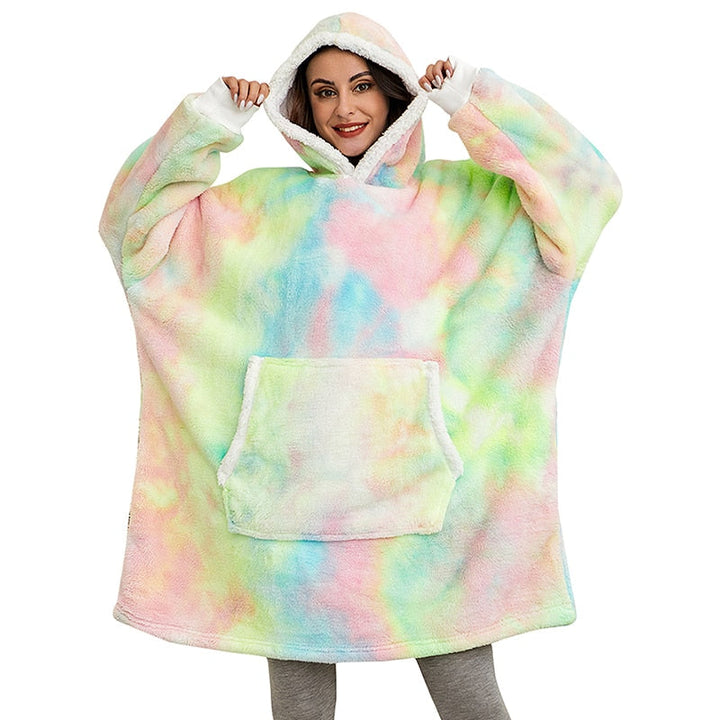Unisex hoodie deken, het perfecte cadeau voor koukleumen en comfortzoekers.