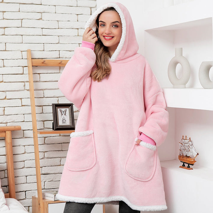 Een stijlvolle en comfortabele hoodie deken voor elk seizoen. Jouw loungewear.