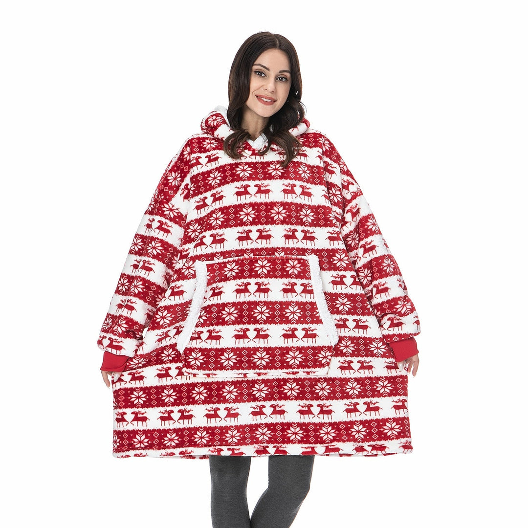 De beste comfortkleding: unisex hoodie deken, perfect voor ontspanning en warmte.