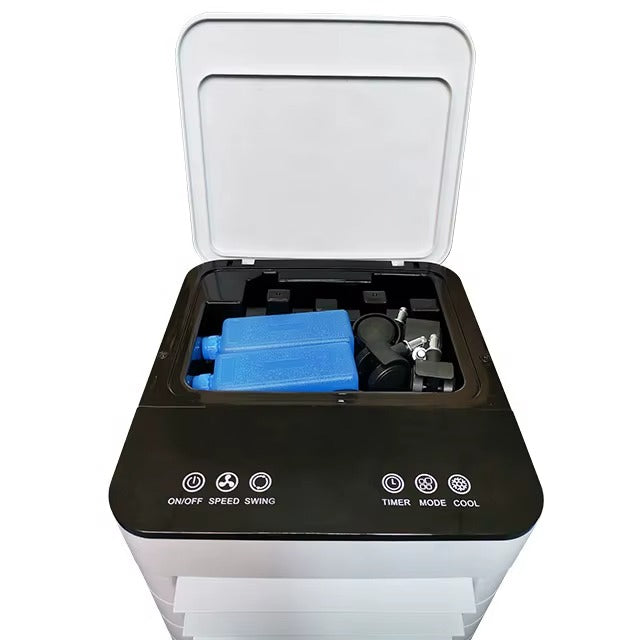 Mobiele 3-in-1 airco zonder installatie. Stille luchtkoeler, bevochtiger & reiniger. Perfect voor thuiswerk of kantoor.