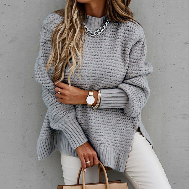 Moderne dames mode: veelzijdige gebreide trui