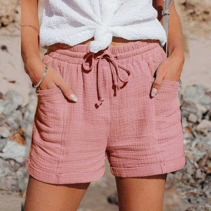 Luchtige dames korte broek van zachte stof, optimaal comfort voor warme zomerdagen.