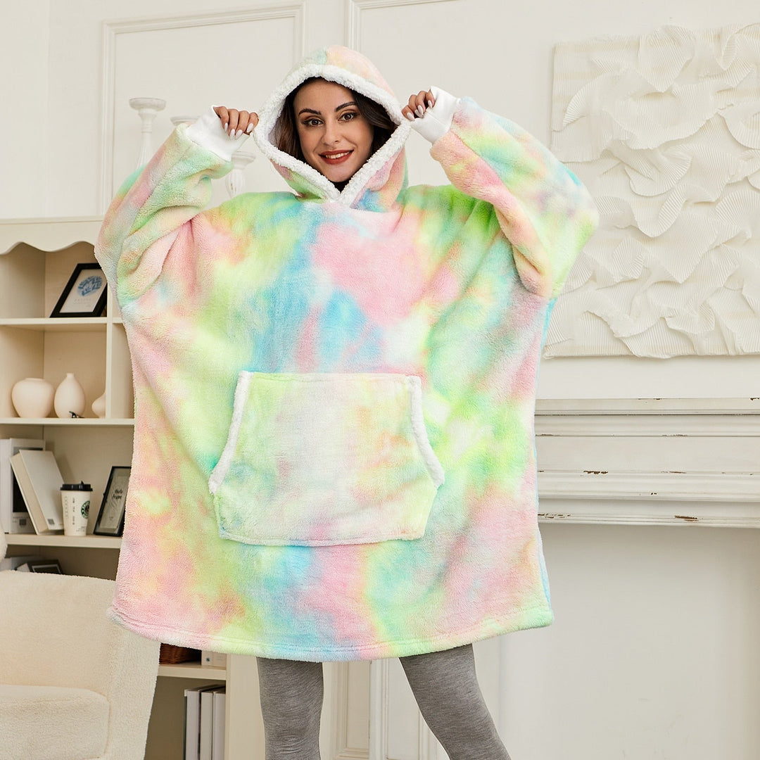 Heerlijk warme unisex hoodie deken van superzacht materiaal. Perfecte pasvorm.