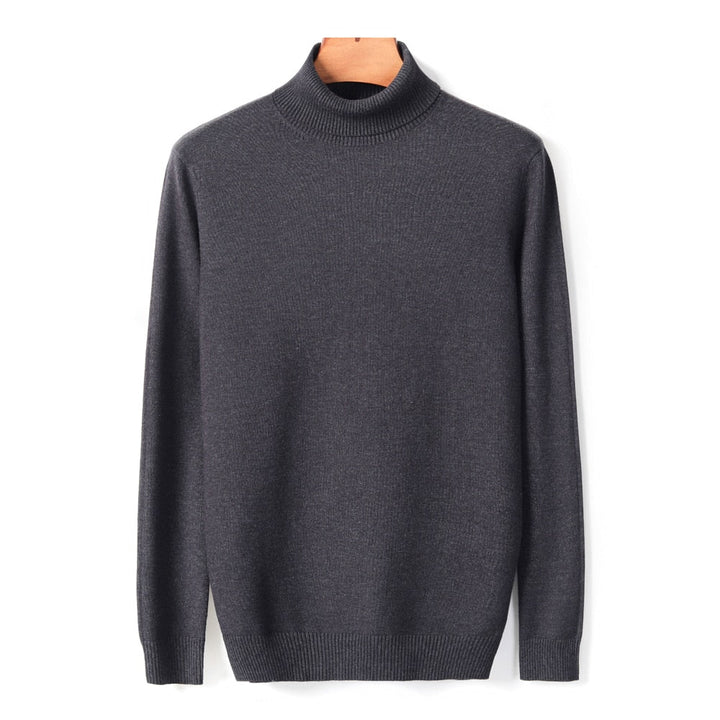 Effen heren coltrui, tijdloos en veelzijdig voor elke garderobe. Comfortabele bovenkleding.