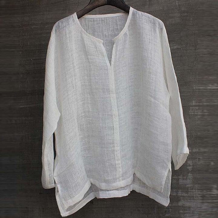 Luchtige heren Lino blouse voor de zomer, ook in grote maten. Casual en comfortabel voor herenmode.
