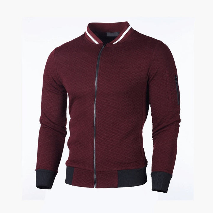 Lichtgrijs slim fit heren vest met ruitpatroon; sportief, comfortabel en modieus.