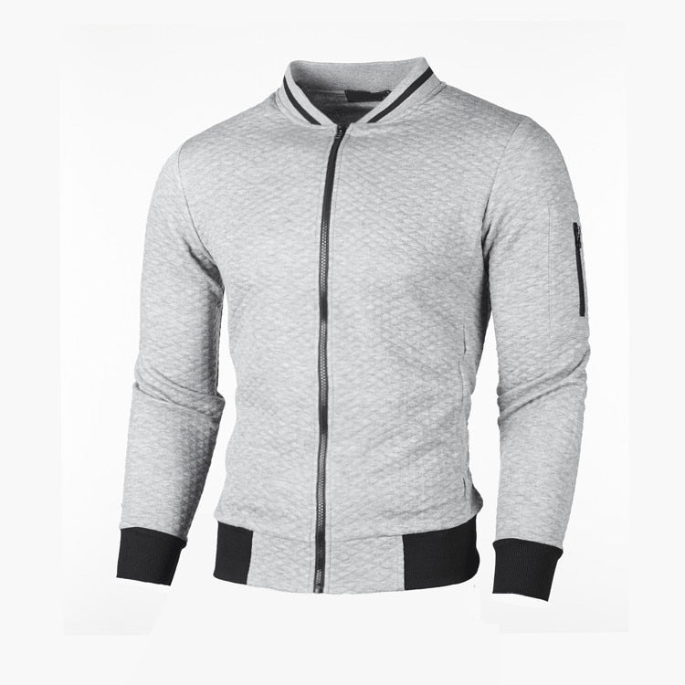Donkergrijs heren slim fit sportvest, comfortabel met een stijlvol ruitpatroon.