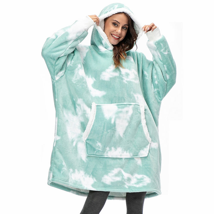 Gemaakt van zacht fleece: de ultieme draagbare deken. Luxe en warmte.