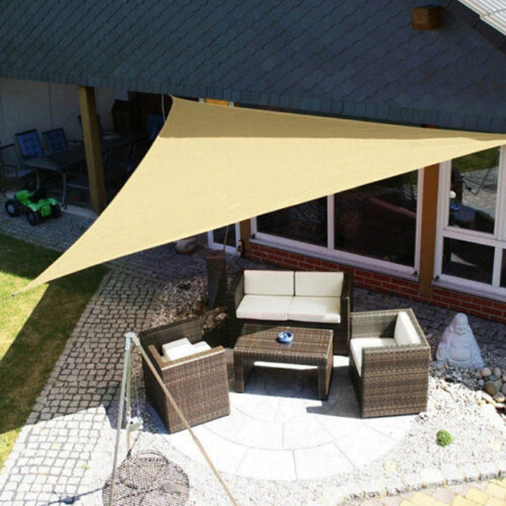 Schaduwdoek met montageset. Eenvoudige installatie van luxe, waterafstotende en UV-beschermende zonwering voor tuin/balkon.