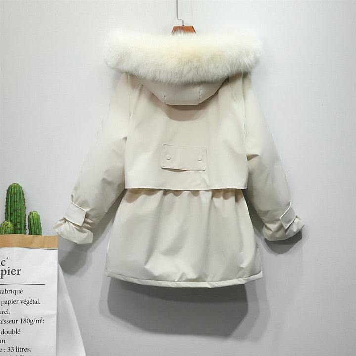 Stijlvolle dames winterjas, luxe donsjack voor optimale warmte en comfort.