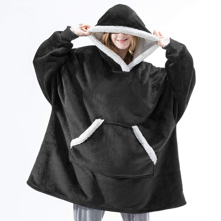 Geniet van warmte & comfort met deze oversized hoodie deken, ideaal voor loungewear.