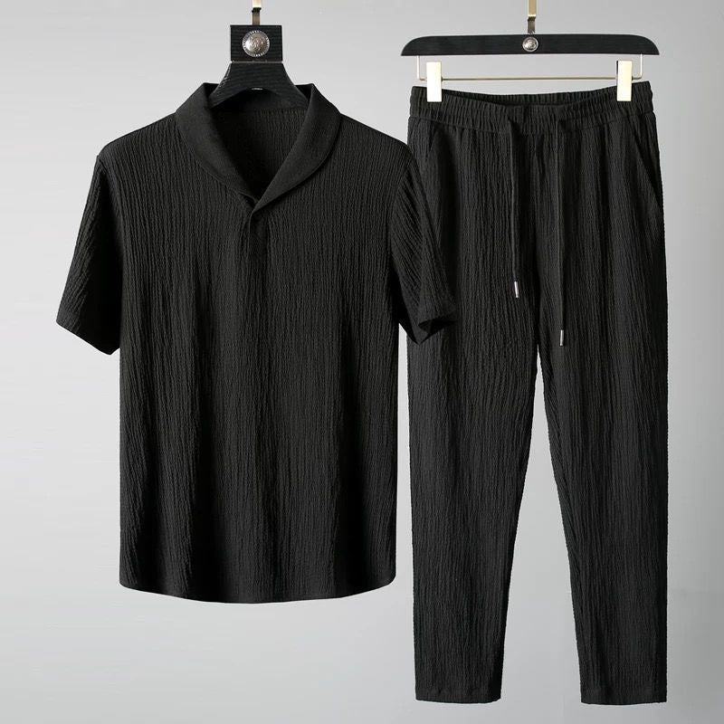 Casual zomerkleding set voor heren, stijlvol en luchtig. Geschikt voor elke gelegenheid.
