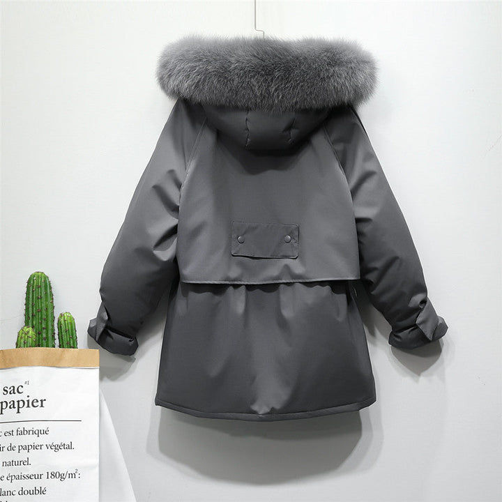 Dames winterjas, elegant en warm, perfect donsjack voor winterse elegantie.