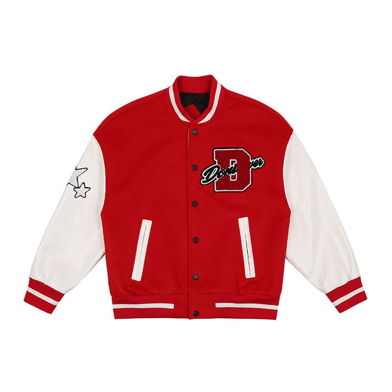 Stijlvolle streetwear baseball jack voor heren van comfortabele stof