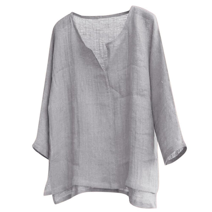 Lichte heren Lino blouse, ideaal voor de zomer. Comfortabel, tijdloos en geschikt als casual overhemd.