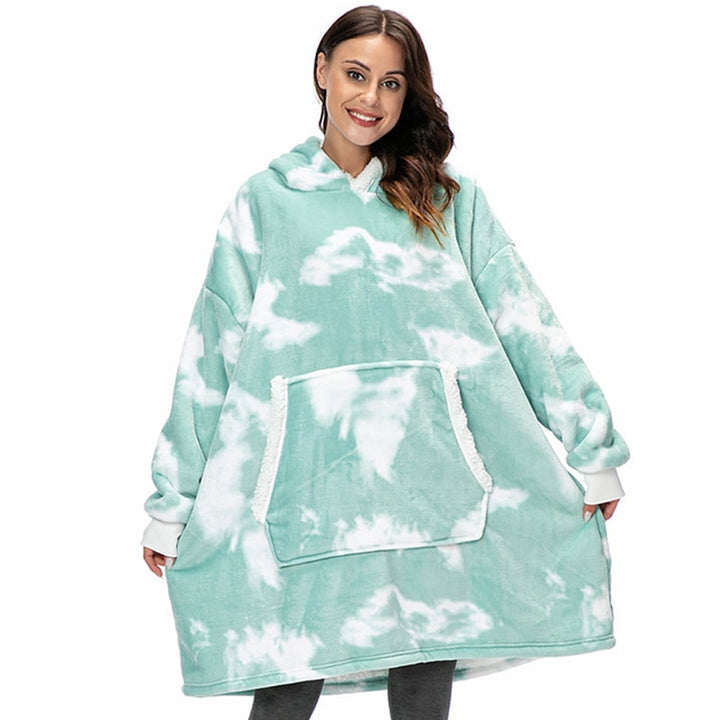 De ultieme comfortkleding: een zachte unisex hoodie deken voor koude dagen.