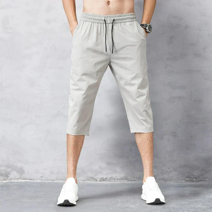 Stijlvolle lange heren zwemshort voor zomer en vakantie. Sneldrogende, casual strandkleding. Ook in grote maten.
