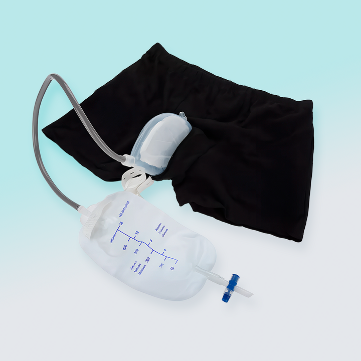 Heren urinaalbroek voor discrete incontinentieoplossing, lekvrij en comfortabel ondergoed.