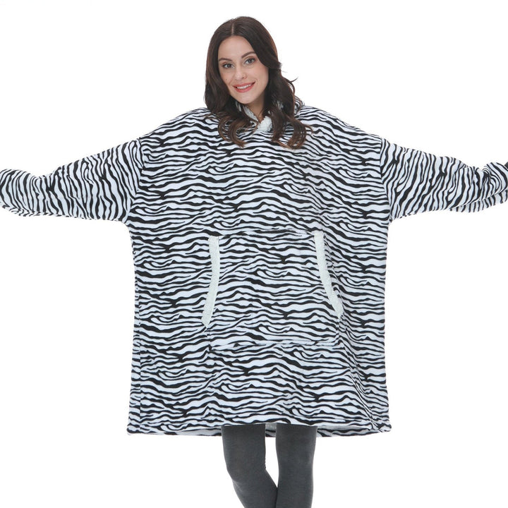 Unisex hoodie deken, de onmisbare loungewear voor thuis. Stijlvol en warm.