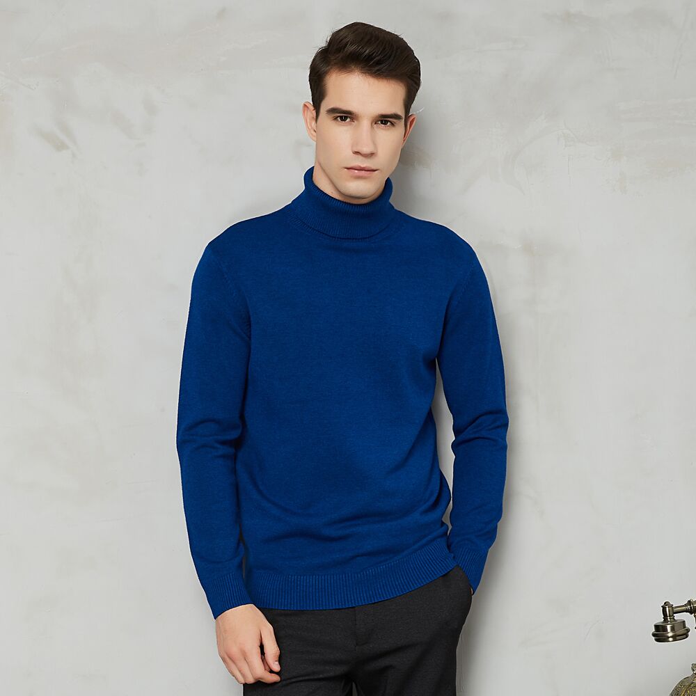 Heren coltrui, comfortabel en stijlvol voor herfst- en wintermode. Perfecte bovenkleding.