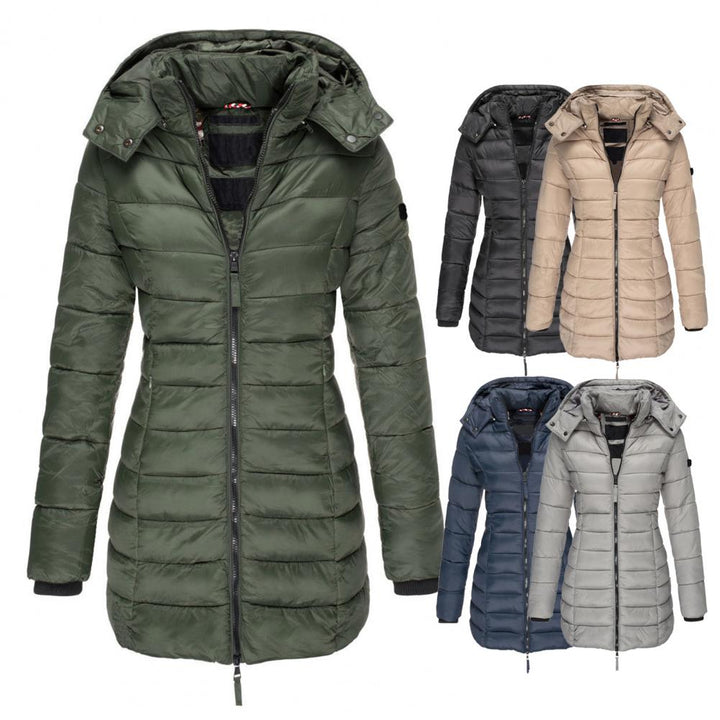 Kaki modieuze Mylenes dames jas, oversized pasvorm en comfortabel, een must-have voor elk seizoen.