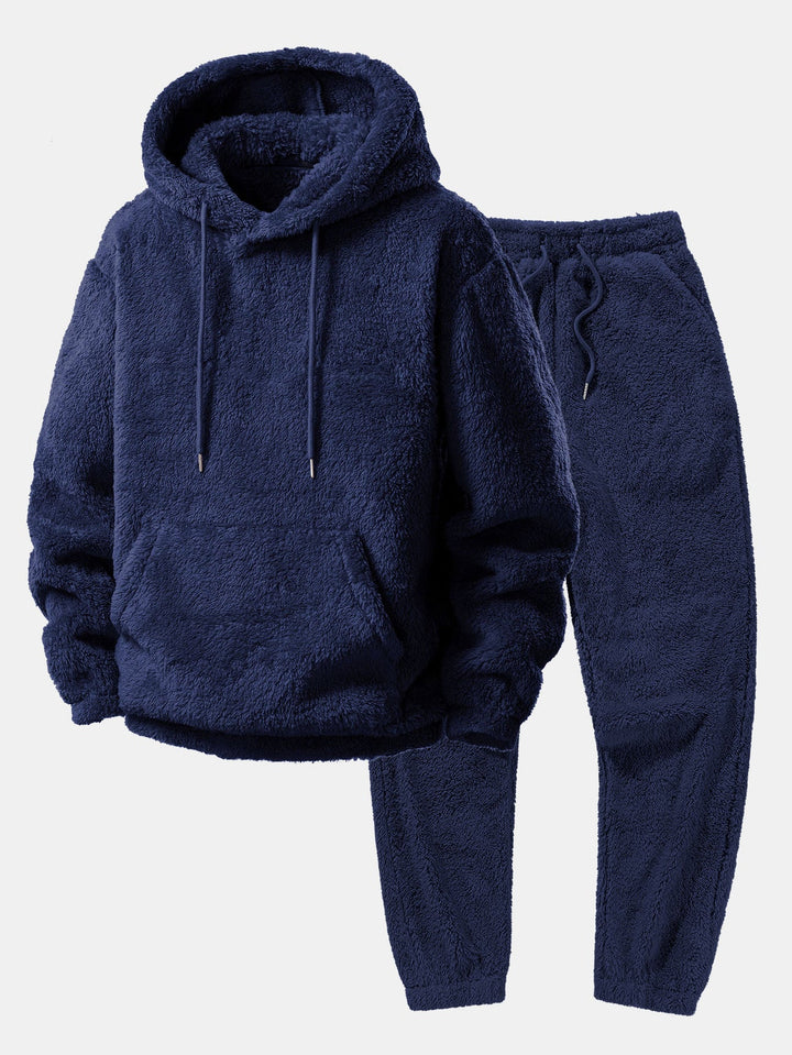 Ontspannen loungewear set met warme hoodie en comfortabele broek