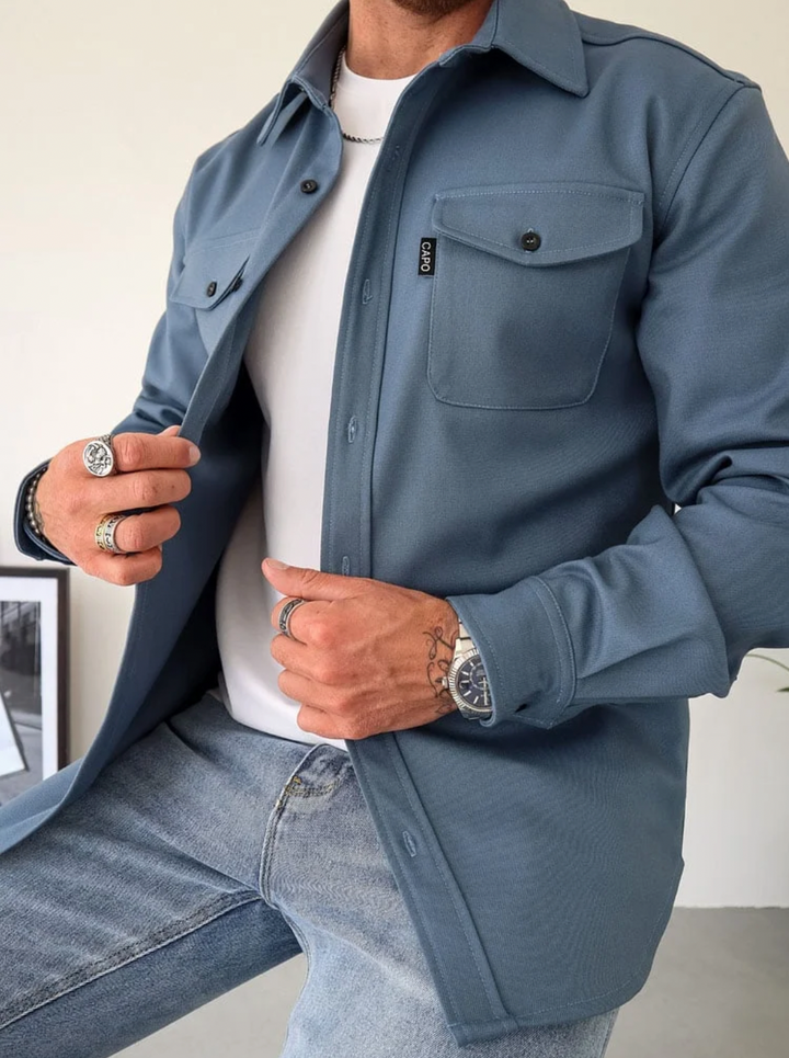 Overzicht van alle beschikbare kleuren voor het heren shirtjacket