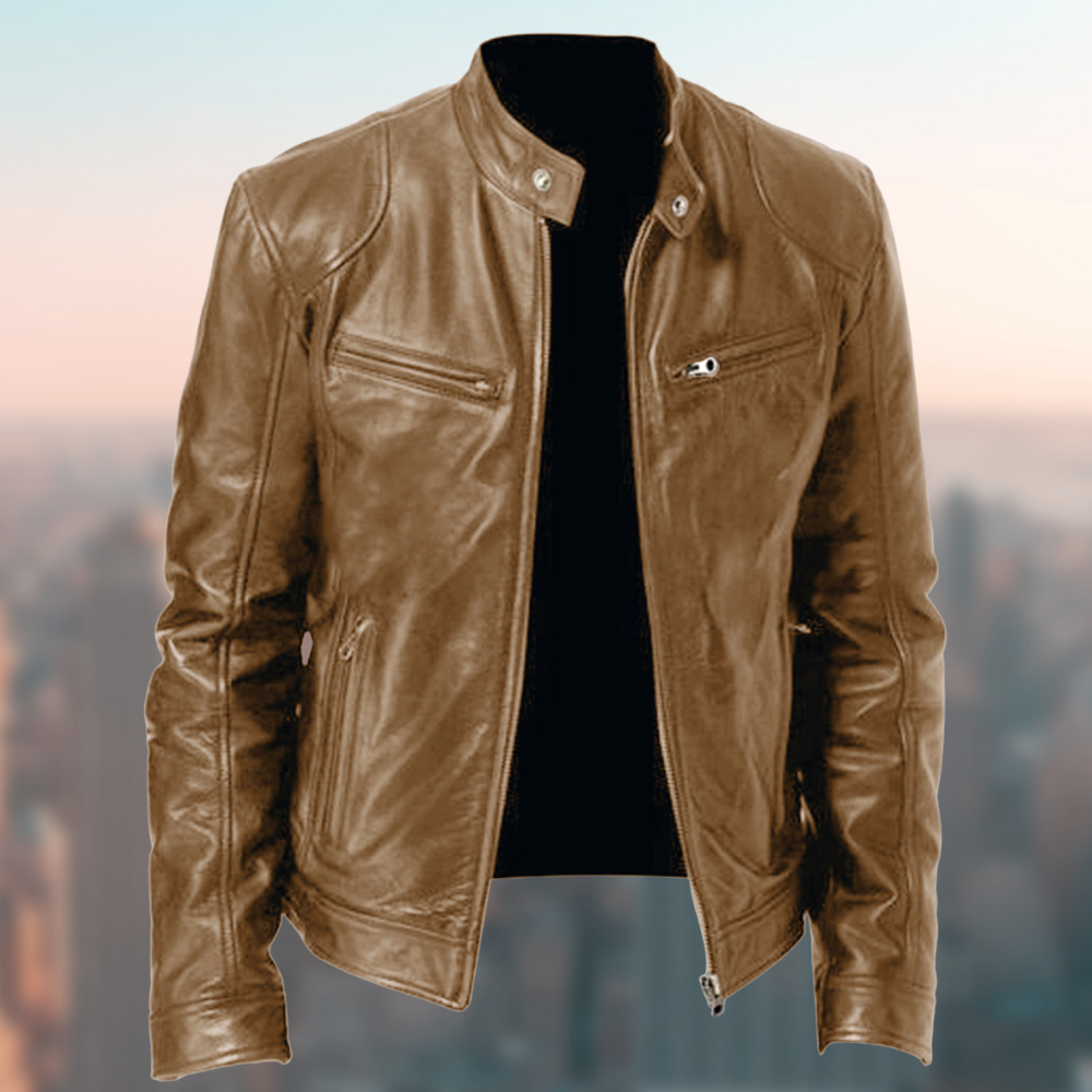 Blauw heren casual jack, modern en stijlvol. Perfecte buitenkleding voor lente, herfst en milde winterdagen. Tijdloos design.